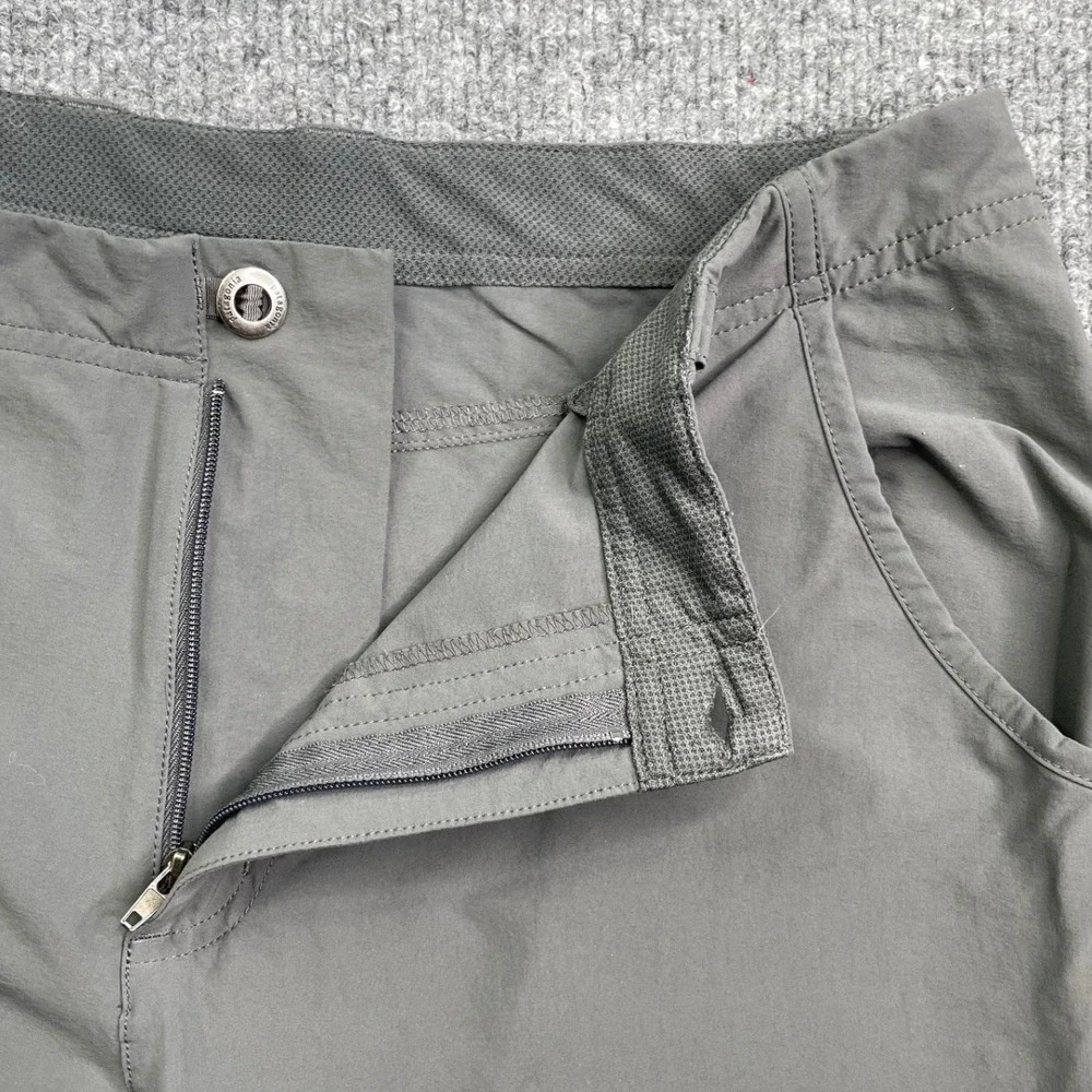 Patagonia Quandary Hiking Pants Men 34 Gray Straight Leg Outdoor Technical Trail